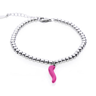 Steel Bracelet – Beads & Horn | L’Iconica