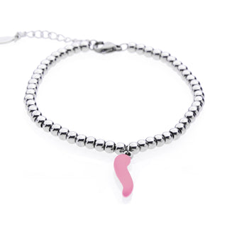 Steel Bracelet – Beads & Horn | L’Iconica