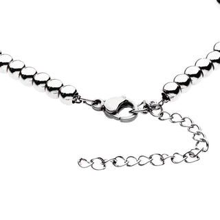 Steel Bracelet – Beads & Horn | L’Iconica