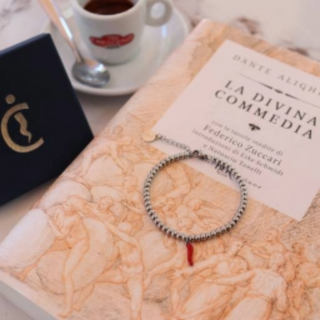 Steel Bracelet – Beads & Horn | L’Iconica