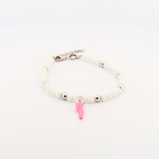 Eleganza Bracelet with Pearls and Horn Sterling Silver Fine Stones