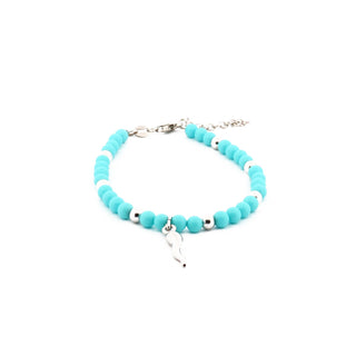 Eleganza Bracelet with Pearls and Horn Sterling Silver Fine Stones