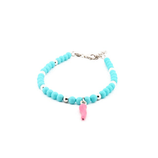 Eleganza Bracelet with Pearls and Horn Sterling Silver Fine Stones