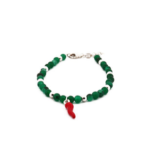 Eleganza Bracelet with Pearls and Horn Sterling Silver Fine Stones