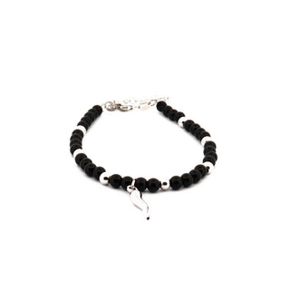 Eleganza Bracelet with Pearls and Horn Sterling Silver Fine Stones