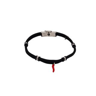 Stainless Steel Bracelet – Nautical Cord & Horn Pendant | Vabbe