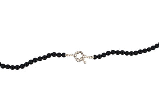 Collier L'Iconica Perles Corne Rosso Acier