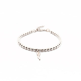Sterling Silver Bracelet – Pearls & Horn | L’Iconica