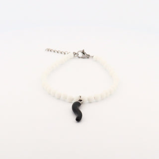 Bracelet L'Iconica Beads Gemstones Horn Steel