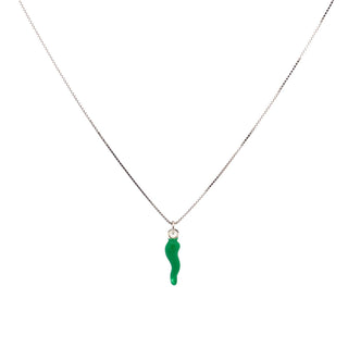 Silver Chain Necklace – Silver Horn Pendant | L'Iconica