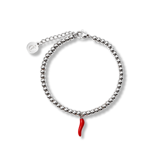 Steel Bracelet – Beads & Horn | L’Iconica