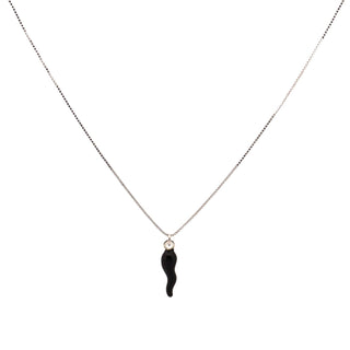 Silver Chain Necklace – Silver Horn Pendant | L'Iconica
