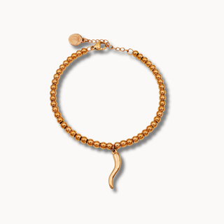 Steel Bracelet – Beads & Horn | L’Iconica