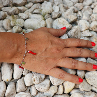 Steel Beaded Chain Bracelet – Horn & Heart | Amore