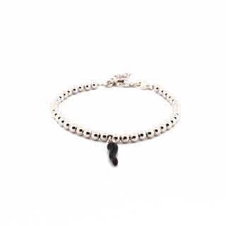 Sterling Silver Bracelet – Pearls & Horn | L’Iconica