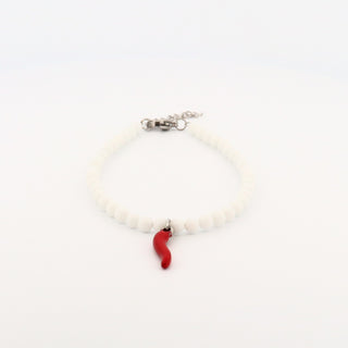 Bracelet L'Iconica Beads Gemstones Horn Steel