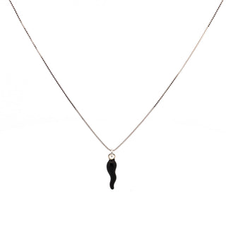Silver Chain Necklace – Silver Horn Pendant | L'Iconica