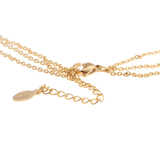 Collier en Acier – Chaîne Double Rangs Corne & Étoile | Fortuna