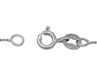 Silver Necklace – Beaded Chain & Horn Pendant | Eleganza