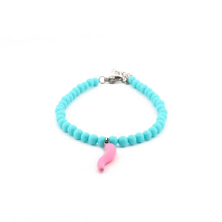 Bracelet L'Iconica Beads Gemstones Horn Steel