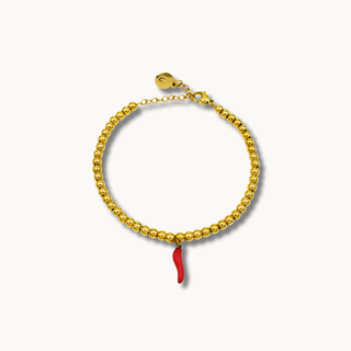 Steel Bracelet – Beads & Horn | L’Iconica