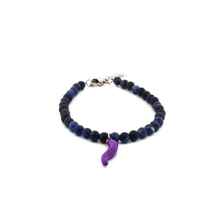 Bracelet L'Iconica Beads Gemstones Horn Steel