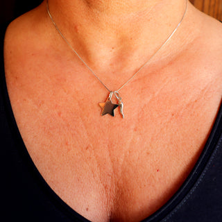 Sterling Silver Necklace – Horn & Star Chain | Fortuna