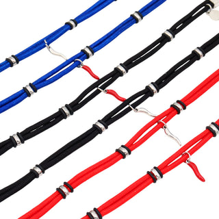 Stainless Steel Bracelet – Nautical Cord & Horn Pendant | Vabbe