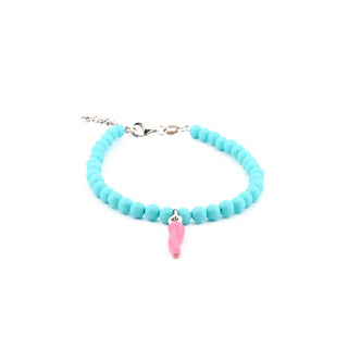 Bracelet The Iconic Pearls Fine Stones Horn Silver