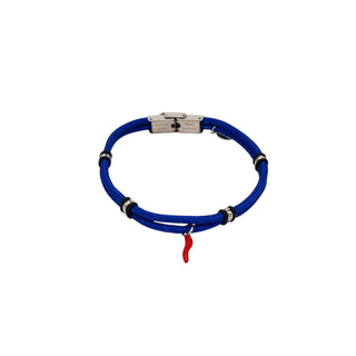 Stainless Steel Bracelet – Nautical Cord & Horn Pendant | Vabbe