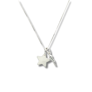 Sterling Silver Necklace – Horn & Star Chain | Fortuna