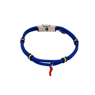 Stainless Steel Bracelet – Nautical Cord & Horn Pendant | Vabbe