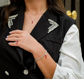Sterling Silver Bracelet – Pearls & Horn | L’Iconica