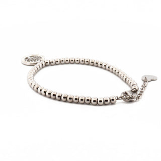 Bracelet Fortuna Perles en acier Arbre de vie strass et acier