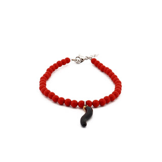 Bracelet L'Iconica Beads Gemstones Horn Steel