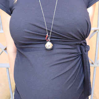 Vabbe Necklace Beaded chain, Bola and Steel Horn