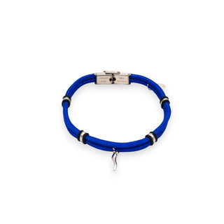 Stainless Steel Bracelet – Nautical Cord & Horn Pendant | Vabbe