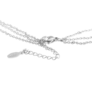 Collier en Acier – Chaîne Double Rangs Corne & Étoile | Fortuna