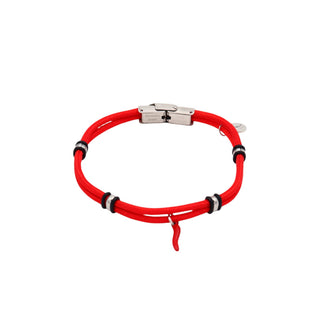 Stainless Steel Bracelet – Nautical Cord & Horn Pendant | Vabbe