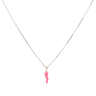 Silver Chain Necklace – Silver Horn Pendant | L'Iconica