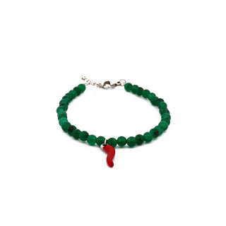 Bracelet L'Iconica Beads Gemstones Horn Steel