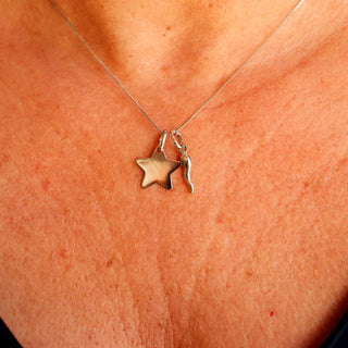 Sterling Silver Necklace – Horn & Star Chain | Fortuna